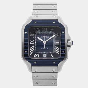 Pre Owned Pre-Owned Cartier Santos De Cartier Large Model WSSA0048 39.8 mm