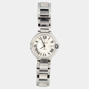 Pre Owned Cartier Ballon Bleu W69012Z4 Automatic Silver Stainless Steel Men's Wristwatch 42 mm
