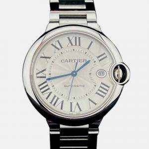 Pre Owned Cartier Ballon Bleu WSBB0040 Automatic Silver Stainless Steel Men's Wristwatch 40 mm