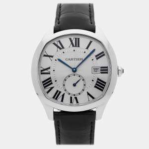 Pre Owned Pre-Owned Cartier Drive de Cartier WSNM0004 Silver Automatic Stainless Steel Men's Wristwatch 40 MM