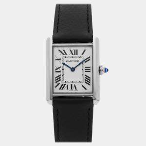 مملوكة مسبقًا ساعة كارتير تانك مست دي كارتير مستعملة WSTA0136 كوارتز 33 مم × 25 مم