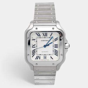 Cartier   Steel Santos 39.8 mm Watch