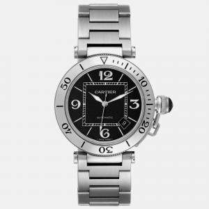 Cartier Pasha Seatimer Black Dial Automatic Steel Men's Watch W31077M7 40.5 mm