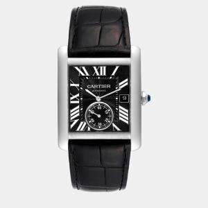 Cartier Tank MC Black Dial Automatic Steel Men's Watch W5330004 34.3 x 44 mm