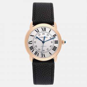 Cartier Ronde Solo Steel Rose Gold Automatic Men's Watch 36 mm