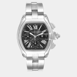 Cartier Roadster XL Chronograph Steel Men's Watch W62020X6 49 x 43 mm