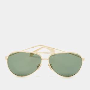 Celine Green/Gold Tone CL40062U Aviator Sunglasses