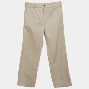 Pre Owned Celine Beige Gabardine Chino Trousers XS