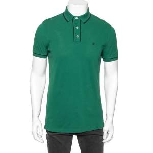 CH Carolina Herrera Green Cotton Polo T-shirt L