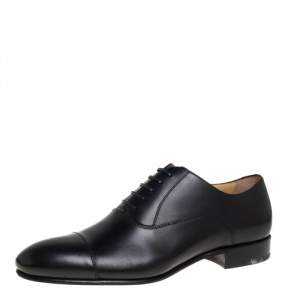 Chanel Black Leather Oxfords Size 43