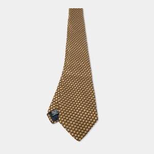 Pre Owned Chanel Beige Jacquard Traditional Tie 