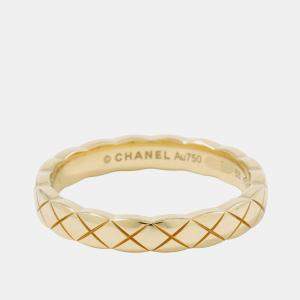 مملوكة مسبقًا Chanel Coco Crush Mini Ring Size 53/#12J11794 18K Yellow Gold
