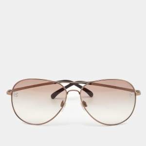 Chanel Gold/Beige Gradient 4189 -T-Q Aviator Sunglasses