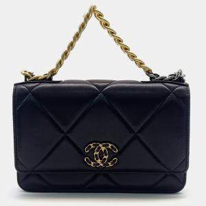 Chanel Black Leather WOC 19 Mini Crossbody Bag