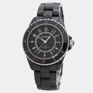 Chanel Black Ceramic J12 Automatic Men's Wristwatch 38 mm