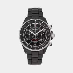 Chanel Black Ceramic J12 H3409 Automatic Men's Wristwatch 41 mm
