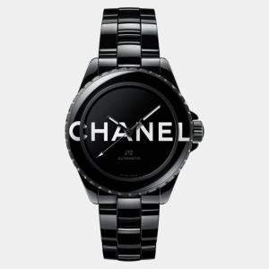 Chanel Black Ceramic J12 H7418 Automatic Men's Wristwatch 38 mm