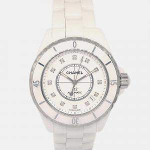 Chanel J12 H1629 Automatic White Ceramic Men's Wristwatch 39 mm