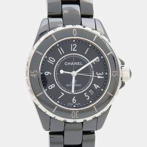 Pre Owned Chanel J12 H0685 Automatic Ceramic Stainless Steel Men's Wristwatch 39 mm