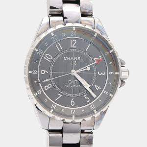 Pre Owned Chanel J12 Automatic Ceramic Stainless Steel Men's Wristwatch 41 mm