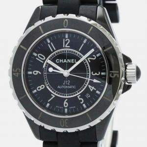 Chanel Black Ceramic J12 H0684 Automatic Men's Wristwatch 39 mm