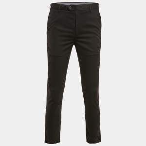 Charles Tyrwhitt Black Gabardine Extra Slim Fit Trousers S