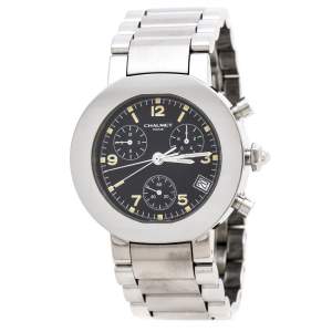 Chaumet Black Stainless Steel Style De Chaumet Men's Wristwatch 40 mm