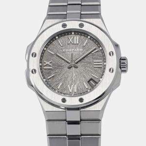 Chopard Grey Stainless Steel Alpine Eagle 298600-3002 Automatic Men's Wristwatch 41 mm