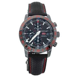 Chopard Black PVD Stainless Steel Mille Miglia 8992 GMT Speed Black 2 Men's Wristwatch 42 mm