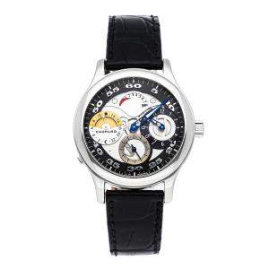 Chopard Silver Stainless Steel L.U.C. Tech Regulator Limited Edition 168449-3001 Men's Wristwatch 39 MM