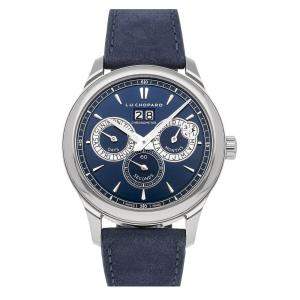Chopard Blue Stainless Steel L.U.C Perpetual Twin 168561-3003 Men's Wristwatch 43 MM