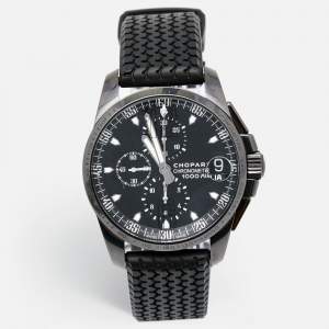 Chopard Black DL Coated Stainless Steel Rubber Mille Miglia GT XL 168459-3022 Men's Wristwatch 44 mm
