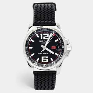 Chopard Black Stainless Steel Rubber Mille Miglia Gran Turismo XL 168997-3005 Men's Wristwatch 44 mm