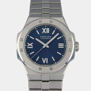 Chopard Blue Stainless Steel Alpine Eagle 298601-3001 Automatic Men's Wristwatch 36 mm