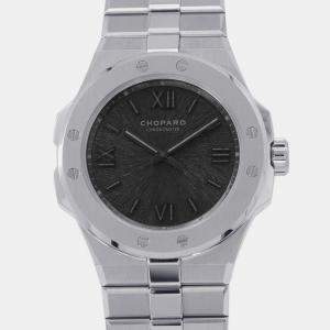 Chopard Black Stainless Steel Alpine Eagle 298600-3021 Automatic Men's Wristwatch 41 mm