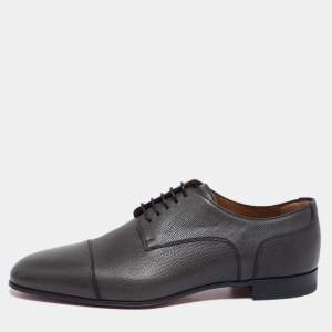 Christian Louboutin Dark Brown Surcity Minigraine Derby Size 43