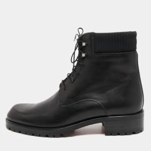 Christian Louboutin Black Leather Trapman Boots Size 43 