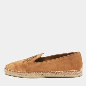 Christian Louboutin Brown Suede Nanou Orlato Espadrille Flats Size 39