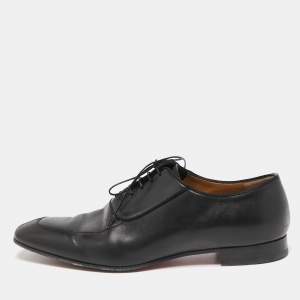 Christian Louboutin Black Leather Lafitte Oxfords Size 44