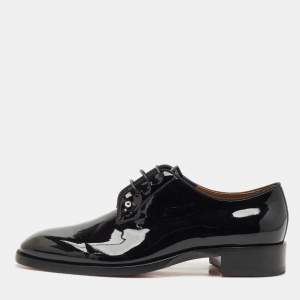 Christian Louboutin Black Patent Leather Chambeliss Derby Size 41