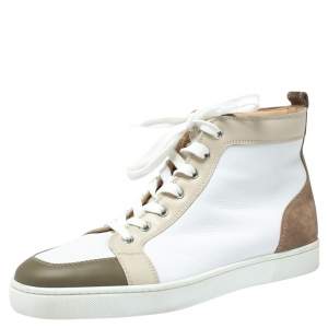 Pre Owned  حذاء رياضي كريستيان لوبوتان "رانتوس" عنق مرتفع متعدد الألوان مقاس 42.5