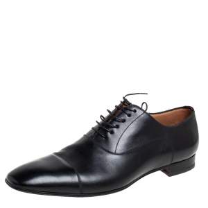 Christian Louboutin Black Leather Greggo Derby Size 44.5