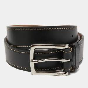 Coach Black Leather Buckle Belt 85CM