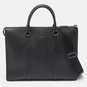 Coach Black Leather Gotham Folio Briefcase