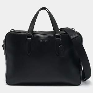 Coach Black Leather Graham Briefcase