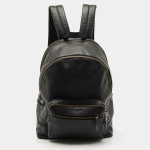 Coach Black Leather West Backpack