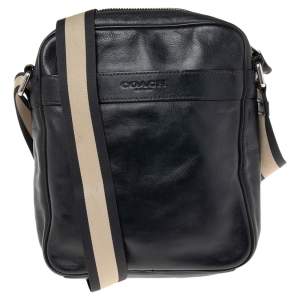 Coach Navy Blue Leather Messenger Bag 