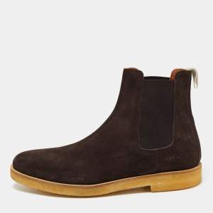Common Projects Dark Brown Suede Chelsea Boots Size 41