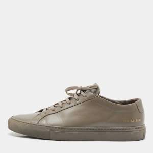 Common Projects Green Leather Achilles Lace Up Sneaker Size 42