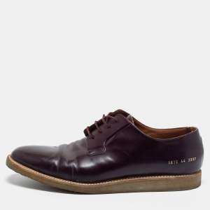 Common Projects Burgundy Leather Lace Up Derby Size 44